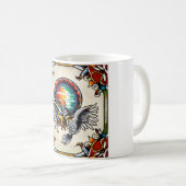 タトゥーインスパイアマグとユニークデザイン コーヒーマグカップ (正面右)