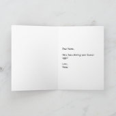 タトゥーイースター折り畳みグリーティングカード カード (内部)