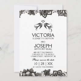 タトゥーウェディングが～ブラックバード&レースを招待 招待状