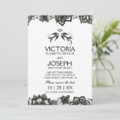 タトゥーウェディングが～ブラックバード&レースを招待 招待状 (スタンド正面)