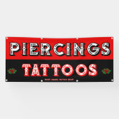 タトゥーカスタマイズショップで顧客を獲得 横断幕 (横)