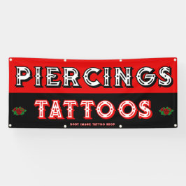 タトゥーカスタマイズショップで顧客を獲得 横断幕