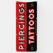 タトゥーカスタマイズショップで顧客を獲得 横断幕 (縦)