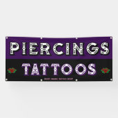 タトゥーカスタマイズショップで顧客を獲得 横断幕 (横)