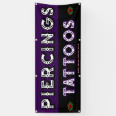 タトゥーカスタマイズショップで顧客を獲得 横断幕 (縦)