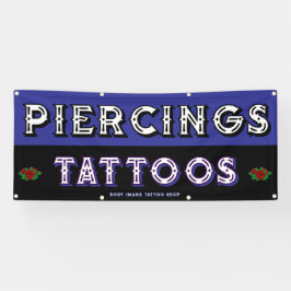 タトゥーカスタマイズショップで顧客を獲得 横断幕