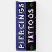 タトゥーカスタマイズショップで顧客を獲得 横断幕 (縦)