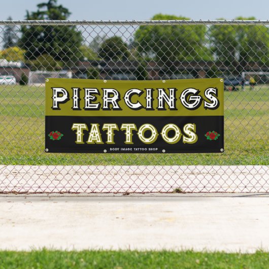 タトゥーカスタマイズショップで顧客を獲得 横断幕 (インサイチュ)