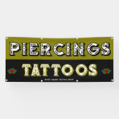 タトゥーカスタマイズショップで顧客を獲得 横断幕 (横)