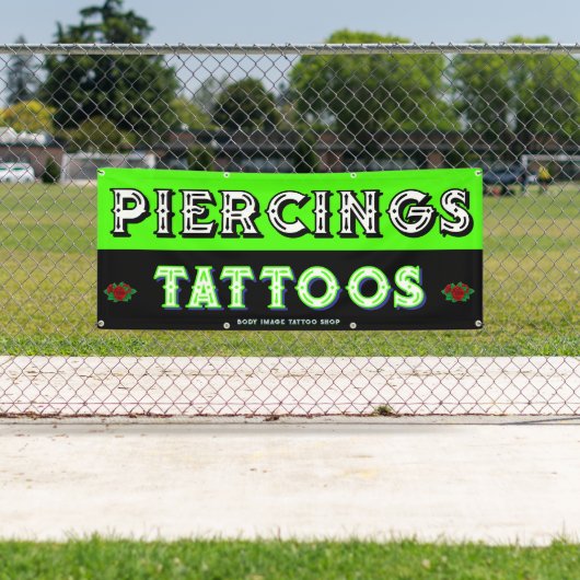 タトゥーカスタマイズショップで顧客を獲得 横断幕 (インサイチュ)