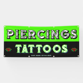タトゥーカスタマイズショップで顧客を獲得 横断幕