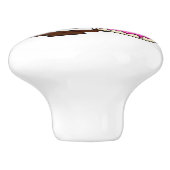 タトゥーカラフル・コーヒーとドーナツ セラミックノブ (側面)