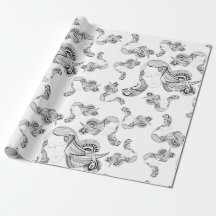 タトゥーガール黒白