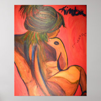 「タトゥーキスズ、ポスター、赤、ヌード、キムバの深部 ポスター