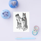 タトゥーキャットがダルマチアの漫画のグラフィックをおもしろい挿入 チラシ (シングル)