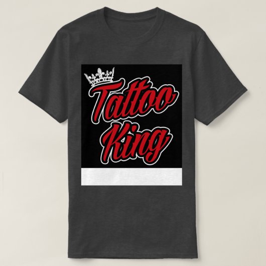 タトゥーキングブラック Tシャツ (デザイン正面)