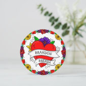 タトゥーグラフティアートスタイル結婚ズ 招待状 (スタンド正面)