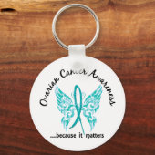タトゥーグランジバタフライ6.1卵巣がん キーホルダー (正面)