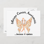 タトゥーグランジバタフライ6.1子宮がん ポストカード (正面/裏面)