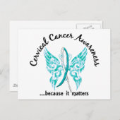 タトゥーグランジバタフライ6.1子宮頸がん ポストカード (正面/裏面)