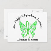 タトゥーグランジバタフライ6.1非ホジキンリンパ腫 ポストカード (正面/裏面)