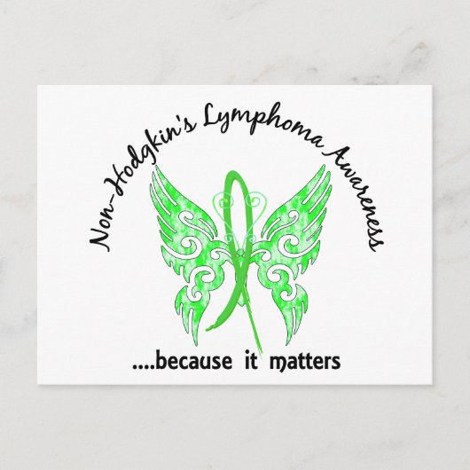 タトゥーグランジバタフライ6.1非ホジキンリンパ腫 ポストカード (正面)