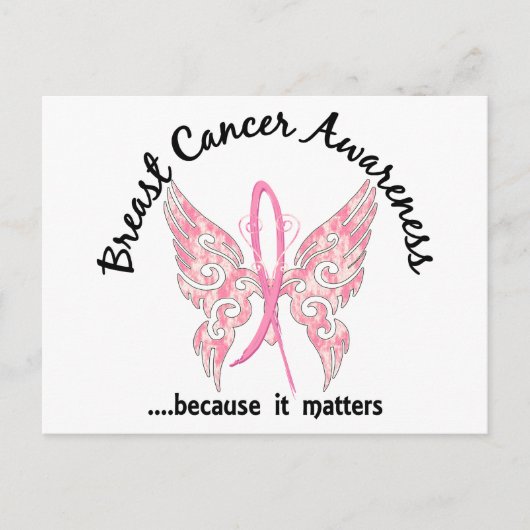 タトゥーグランジ蝶6.1乳がん ポストカード (正面)