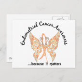 タトゥーグランジ蝶6.1子宮内膜がん ポストカード (正面/裏面)