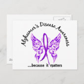タトゥーグランジ・バタフライ6.1アルツハイマー病 ポストカード (正面/裏面)