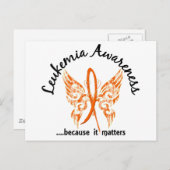 タトゥーグランジ・バタフライ6.1白血病 ポストカード (正面/裏面)