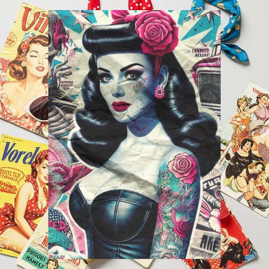 タトゥーゴシックガール 薄葉紙