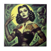 タトゥーゴシック女性 タイル (正面)