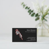 タトゥーサロン予約リマインダー名刺 名刺 (スタンド正面)