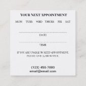 タトゥーサロン名刺 スクエア名刺 (裏面)