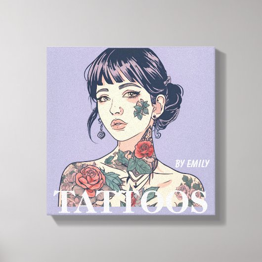 タトゥーサロン キャンバスプリント (正面)