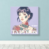 タトゥーサロン キャンバスプリント (インサイチュ (ウッドフロア))