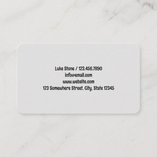 タトゥーショップカスタムQR 名刺 (裏面)