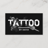 タトゥーショップタトゥーガンプロフェッショナルタトゥーアーティスト 名刺 (正面)