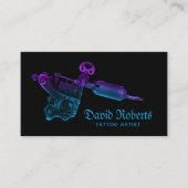 タトゥーショップタトモダンーガンブラック 名刺 (正面)