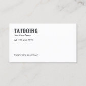 タトゥーショップ 名刺 (裏面)
