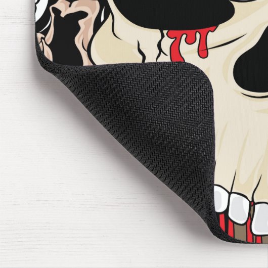 タトゥースカルエイトボールパーソナライズされたマウスパッド マウスパッド (コーナー)