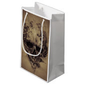 タトゥースカルオーバーヴィンテージ紙 スモールペーパーバッグ (裏面アングル)
