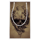 タトゥースカルオーバーヴィンテージ紙 スモールペーパーバッグ (正面)