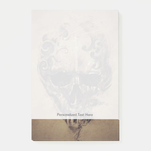 タトゥースカルオーバーヴィンテージ紙 ポストイット (正面)