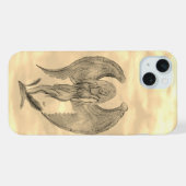 タトゥースタイルのエンジェル iPhoneケース (裏面横)