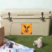 タトゥースタイルのワシとスパイダースカル シール (クーラー)