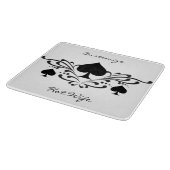 タトゥースタイルスクロールブラックスペードThunder_Cove カッティングボード (角)