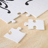 タトゥースタイルスクロール黒スペードThunder_Cove ジグソーパズル (側面)