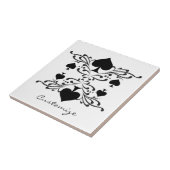 タトゥースタイルスクロール黒スペードThunder_Cove タイル (側面)