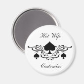 タトゥースタイルスクロール黒スペードThunder_Cove マグネット (正面/裏面)